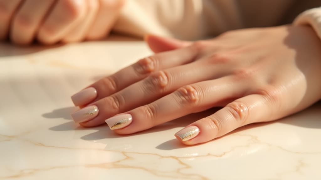 Elegant manicured hands